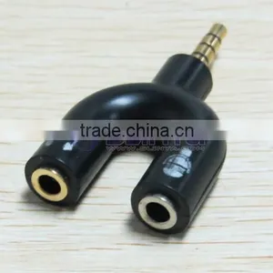Earphone Headphone Jack Ear Cup Splitter Adaptor Music Share Set thumbnail-5