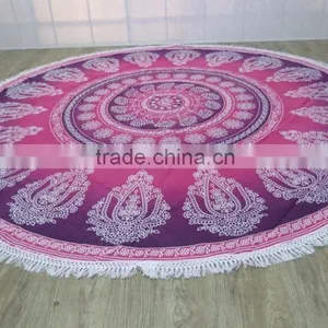 Summer Large Printed Round Beach Towels thumbnail-6