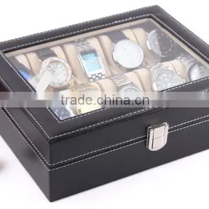 C35-1 ANPHY 10 Pcs Square Watch Box High Grade Display Watches Quality Choice thumbnail-4