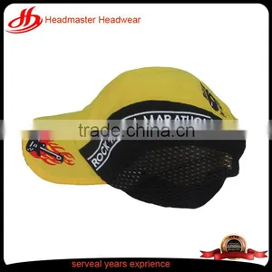Custom Nylon Promotion Baseball Cap With Hole 4 Panel Short Bill Baseball Hats Short Bill Mesh Beach Hat For Man thumbnail-1