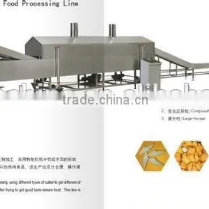 Fully Automatic Machine Puffed Snacks Food Extruder Fried Snack Food Process Lin thumbnail-1