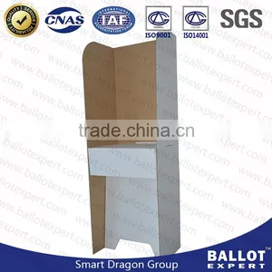 Corrugated Plastic Lightweight Economical Voting Booth Floor Stand thumbnail-2