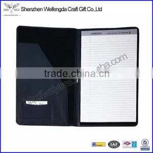 Hot Sale Leather Legal Size Leather Black Classic Memo Pad Holder thumbnail-1