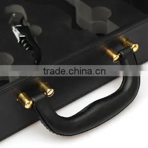 Top Grade New Design 2 Bottle Leather Red Wine Handle Case thumbnail-5