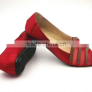 2016 Hot Sell Popular Comfortable Diamond Flat Shoes Women Shoes in Stock thumbnail-1
