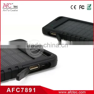 8000mAh Waterproof Mobile Phone Solar Battery Backup Charger for Mobile Phone thumbnail-3