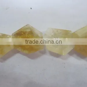 Wholesale Citrine Tumbled Flat Loosen Faceted Gemstone Design thumbnail-1