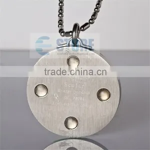 Fashion Seven Star Style Scalar Energy Pendant/Stainless Steel Pendant With Shinning Green Diamond Quality Choice thumbnail-5