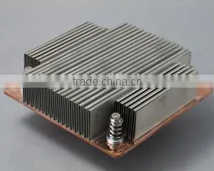 Aluminum Pin Fin With Threaded Standoffs Designed to Mount a Fan Foled Aluminum Fin thumbnail-5