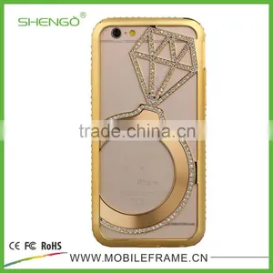 Metal Bumper Diamond Phone Case For IPhone/Samsung thumbnail-1