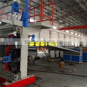 PVC Marble Ceiling Sheet Extrusion Machine 1200-1350 Square Meter / 24 Hours thumbnail-5