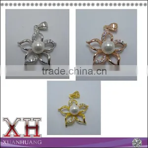 Made in China 925 Sterling Silver Flower Pearl Pendant thumbnail-2