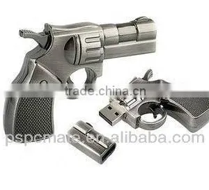 Metal Pistol Model USB 2.0 Enough 8GB Memory Stick Flash Pen Drive thumbnail-1