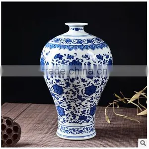 Jingdezhen China Antique Blue and White Custom Made Flower Vase for Wholesale Supplier's Choice thumbnail-1