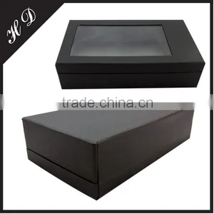 Top Quality Hinged Scarf Packaging With Clear Lid thumbnail-4