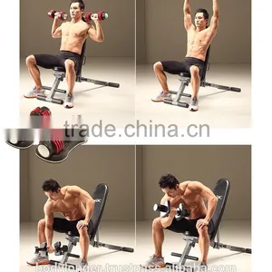 7 Position Folding Multi Bench / Gym Equipment/ Rack/Bench Press thumbnail-4