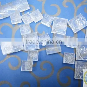 Custom Square Logo Rubber Making Clear Soap Stamps thumbnail-1