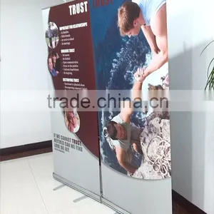 Adjustable Digital Printing Display Cardboard Poster Display Wlde Base Roll up thumbnail-1