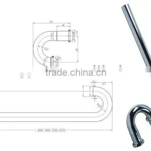Brass Basin Trap S Trap thumbnail-1