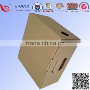 Water -Proof,Recycle Eco-friendly Paper Material Carton Box Corrugated Box With Handle thumbnail-3