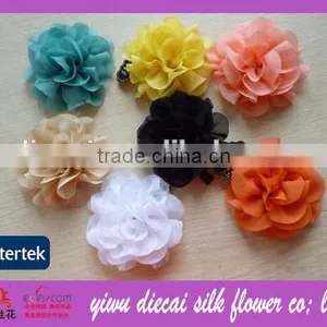 Fashion Handmade Chiffon Flower Brooches thumbnail-1