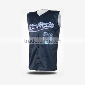 Sample Custom Cotton Satin Blank Baseball Jersey / Camo Print Baseball Softball Jersey thumbnail-1