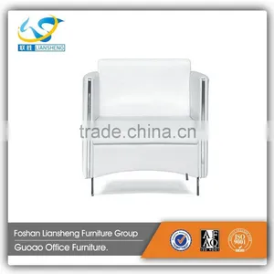Malaysia Made Furniture Leather Chesterfield Sofa White With Stainless Steel Legs GAS749 thumbnail-3