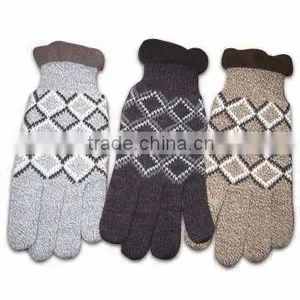 Men's Knitted Winter Alpaca Wool Magic Gloves thumbnail-1