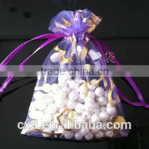 Drawstring Sealing&Handle and Hot Stamping Surface Handling Customized Personalized Organza Bag Wholesale thumbnail-6