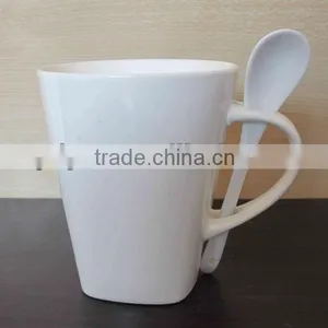 250ml Custom Printed Tea Cups and Coffee Cheap Ceramic White Mugs thumbnail-1