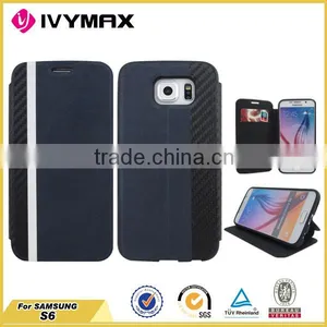 Colorful Mobilephone Case for Samsung Galaxy s6 New Wallet Leather Case thumbnail-5