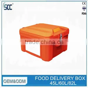 60L Orange Scooter Box for Food Delivery, Delivery Box for Food, Food Delivery Box thumbnail-1
