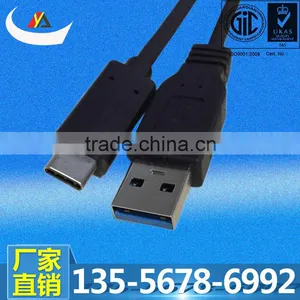 Fast Data Sync Charge Cable 1M Black Usb 3.0 Standard-A to USB 3.1 Type C Cable thumbnail-1