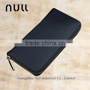 Durable Canvas Leather Zipper Card Holder Wallet for Men thumbnail-3