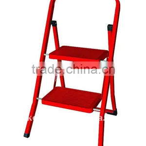 EN14183-approved Folding Steel Ladder With 2 Steps thumbnail-1