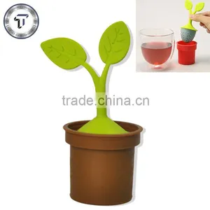 Silicone Flower Pot Tea Infuser Wedding Favor thumbnail-1