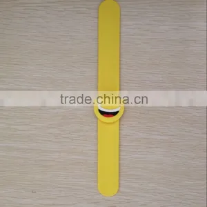 Custom Promotional Funny PVC Slap Bracelets thumbnail-3