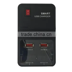 4 Usb Travel Charger Smart Charger Wall Travel Charger Usb Charging Port Power Adapter thumbnail-4