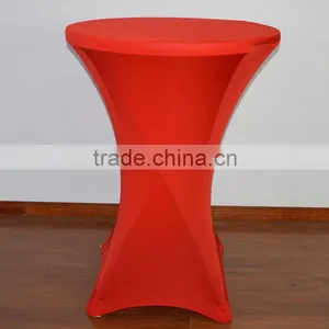 Red Beautiful Spandex/lycra Cocktail Table Cover/table Cloth thumbnail-1