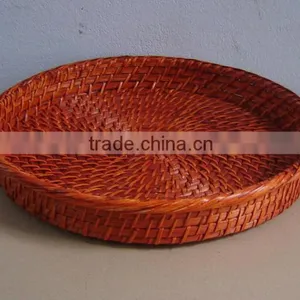 Round Rattan Tray thumbnail-6