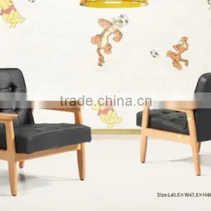 Wood and PU Leather /fabric Sofa Set Designs thumbnail-2