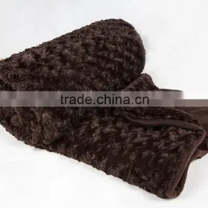 100% Polyester Plain Thick pv Fleece Gifts Promotional Blanket thumbnail-4