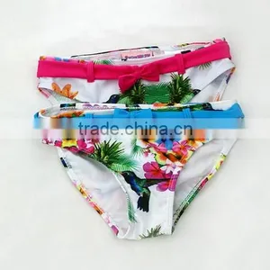Baby Girls Kids 2 Pcs Sling Bikini Swimwear Floral Bather Swimmers Swimsuit thumbnail-4