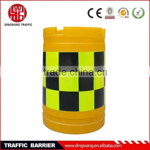Yellow and Red Used Road Barrier thumbnail-1