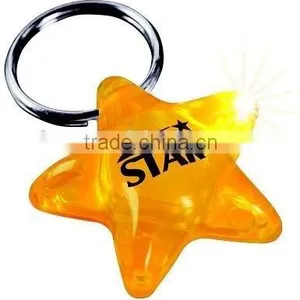 LED Star Shape Plastic Keyring thumbnail-1