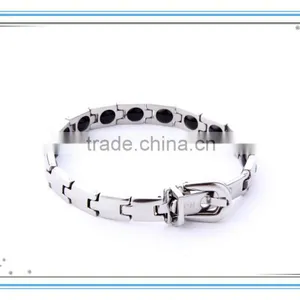 Noproblem P020 Stainless Steel Fashion Hygienic Personalized Smart Power Germanium Bracelet thumbnail-1