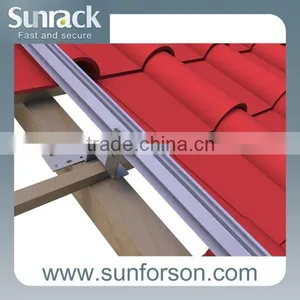 Solar Railing System Stainless Steel Hook pv Mounting Rails thumbnail-4