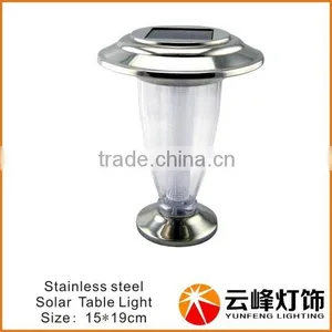 Stainless Steel Solar Garden Table Lamp Atmosphere Lamp thumbnail-1