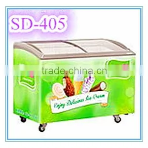 Top Open Sliding Glass Door Chest Freezer, Display Chest Freezer thumbnail-5