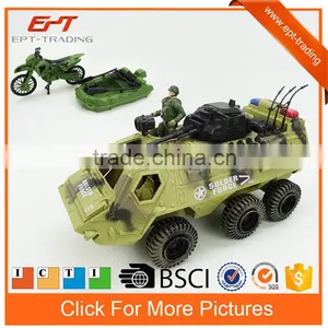 Realastic Plastic Military Toy Tank Model Set With Light thumbnail-1